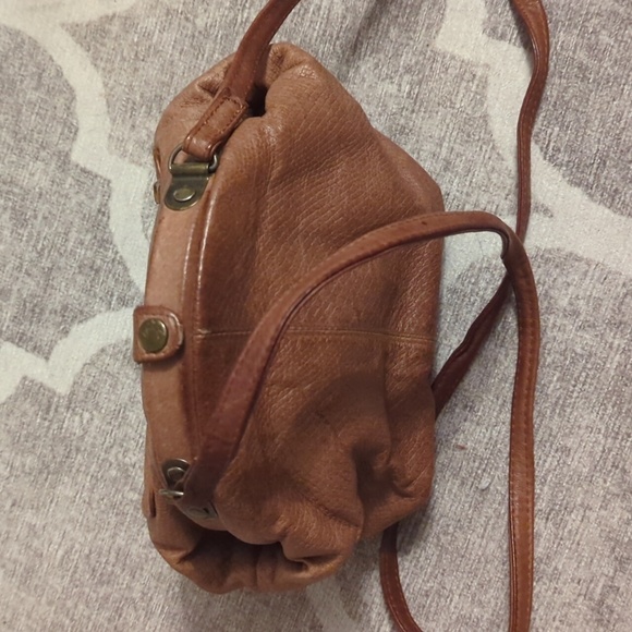 Brown Leather Crossbody Purse 80s - Picture 4 of 7